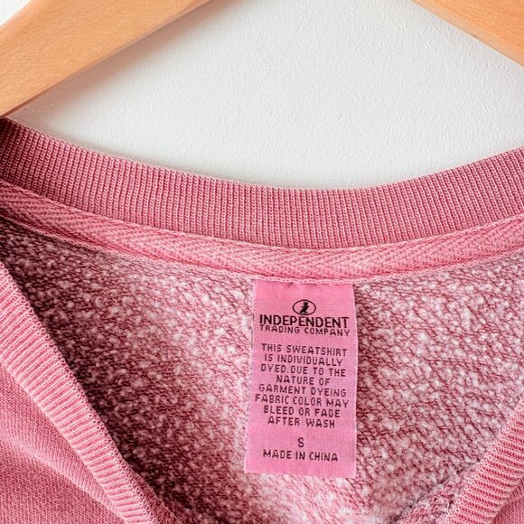 Call Her Daddy “Father” Crewneck Pullover Sweatshirt Vintage Wash Mauve Small - Picture 7 of 8